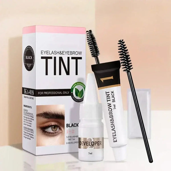 Kit de teinture pour sourcils longue durée – Crème de beauté à séchage rapide