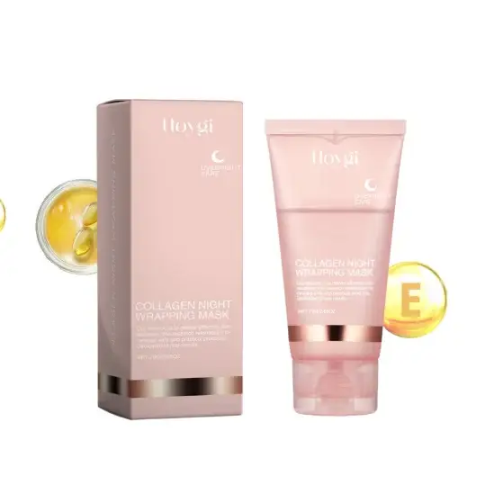 Masque facial au collagène - Soin de nuit hydratant & éclat de la peau