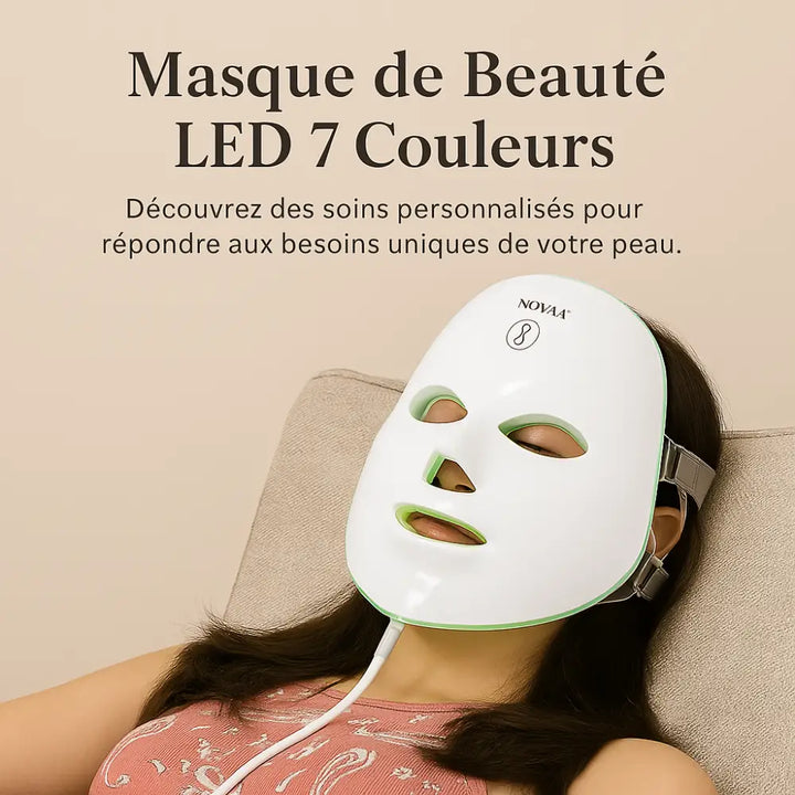 Masque LED de Luminothérapie 7-en-1 - Novaa® LED