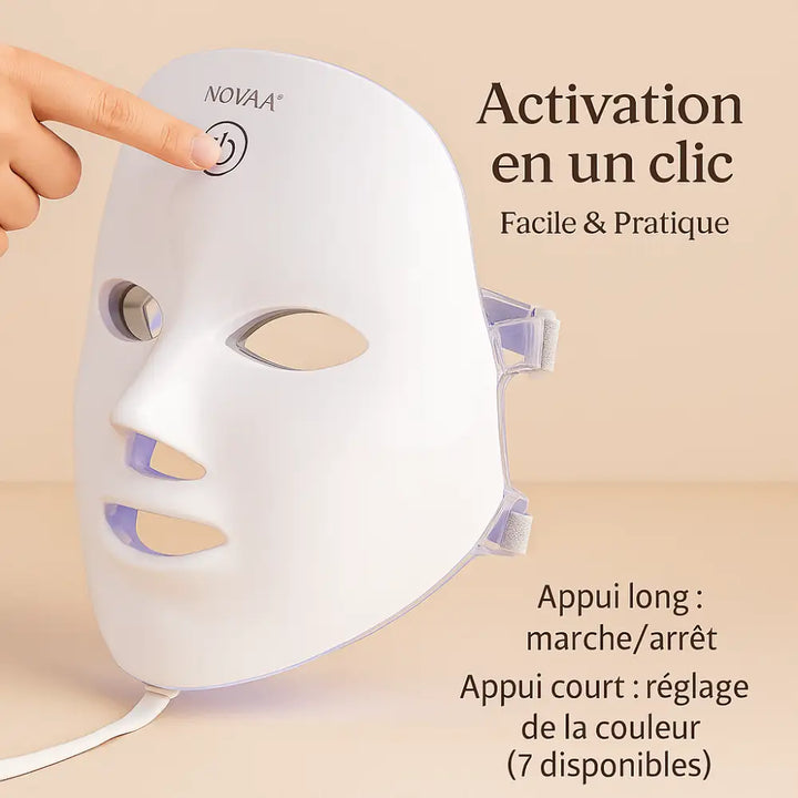 Masque LED de Luminothérapie 7-en-1 - Novaa® LED