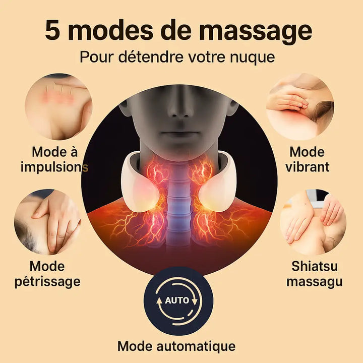 Massage chauffant pour le cou et les épaules – Novaa® RelaxTech™