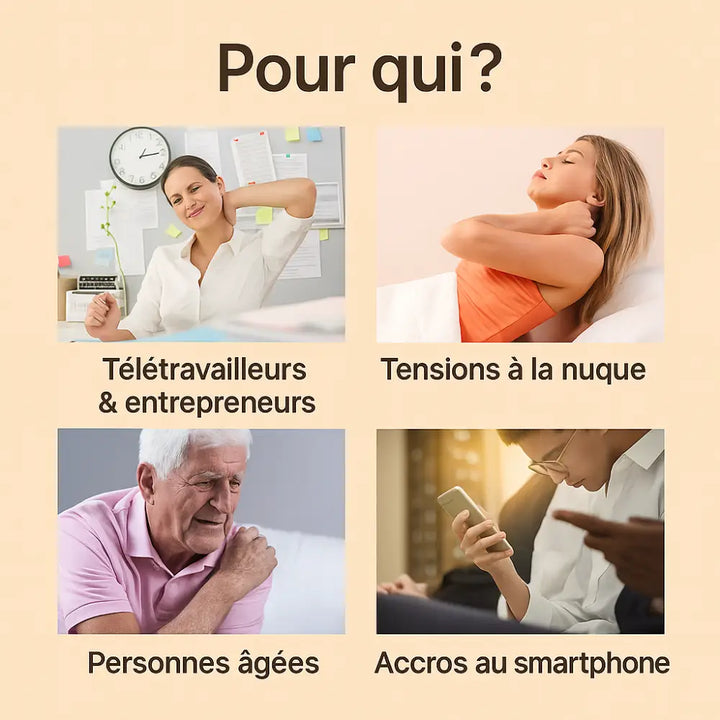 Massage chauffant pour le cou et les épaules – Novaa® RelaxTech™