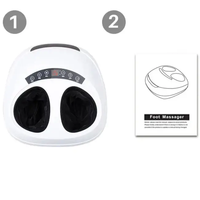 Masseur de Pieds Électrique 3D - Pétrissage Pression d’Air Rouleau Chauffant et Infrarouge