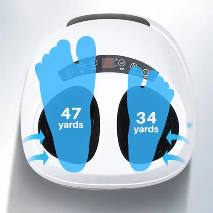 Masseur de Pieds Électrique 3D - Pétrissage Pression d’Air Rouleau Chauffant et Infrarouge