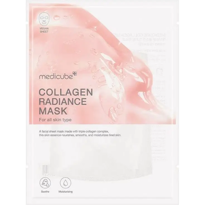 Medicube Masque Liftant Collagen Radiance: Hydratation & Éclat – 4 masques - Novaa skin care