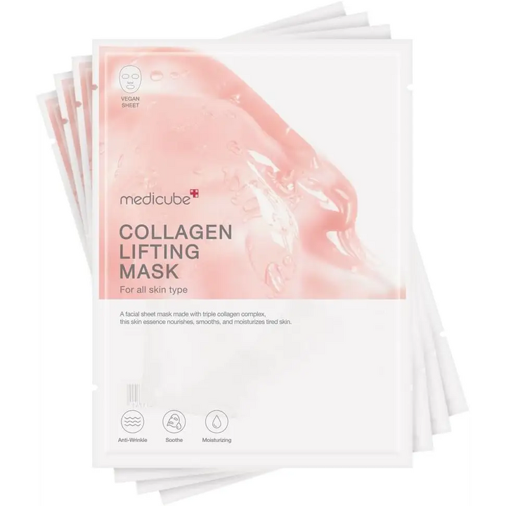 Medicube Masque Liftant Collagen Radiance: Hydratation & Éclat – 4 masques - Novaa skin care