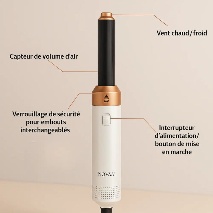 Novaa® Airstyler 5-en-1 – Sèche-Cheveux Ionique