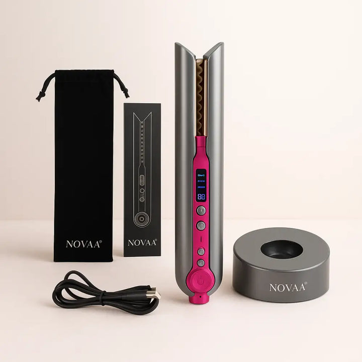 Novaa® Pro Hair – Lisseur & Boucleur Sans Fil