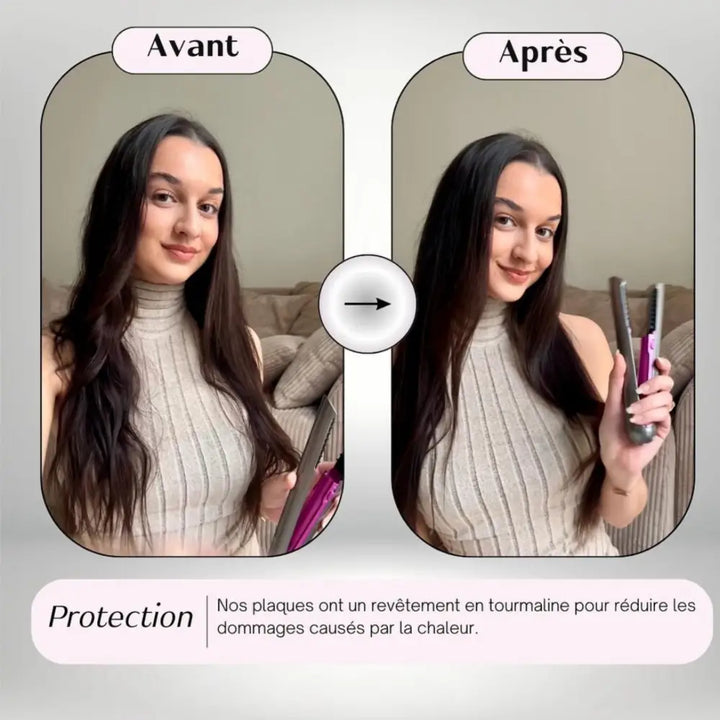 Novaa® Pro Hair – Lisseur & Boucleur Sans Fil