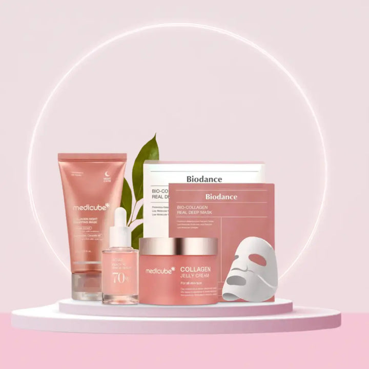 Pack Collagène: Medicube Anua & Biodance: 5 Soins Réparateurs & Hydratants - Novaa skin care
