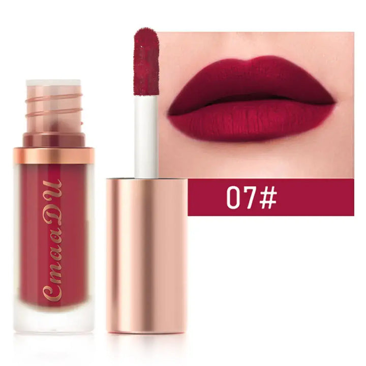 Rouge à Lèvres Longue Tenue - Hydratant Waterproof & Effet Velours - Rouge bordeaux