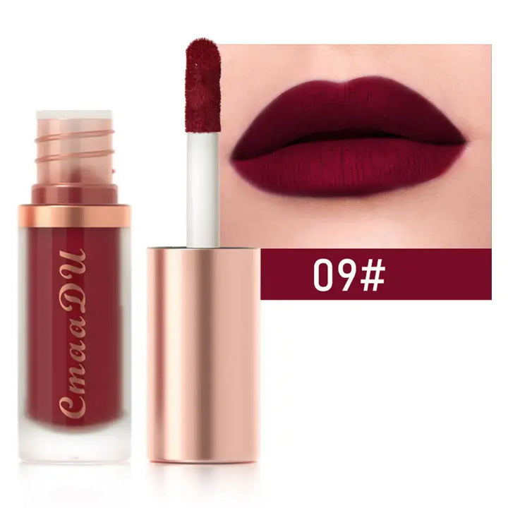 Rouge à Lèvres Longue Tenue - Hydratant Waterproof & Effet Velours - Marron foncé