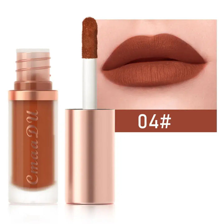 Rouge à Lèvres Longue Tenue - Hydratant Waterproof & Effet Velours - Nude pêche