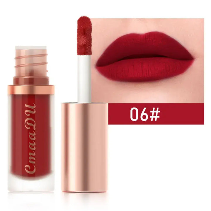 Rouge à Lèvres Longue Tenue - Hydratant Waterproof & Effet Velours - Marron chaud