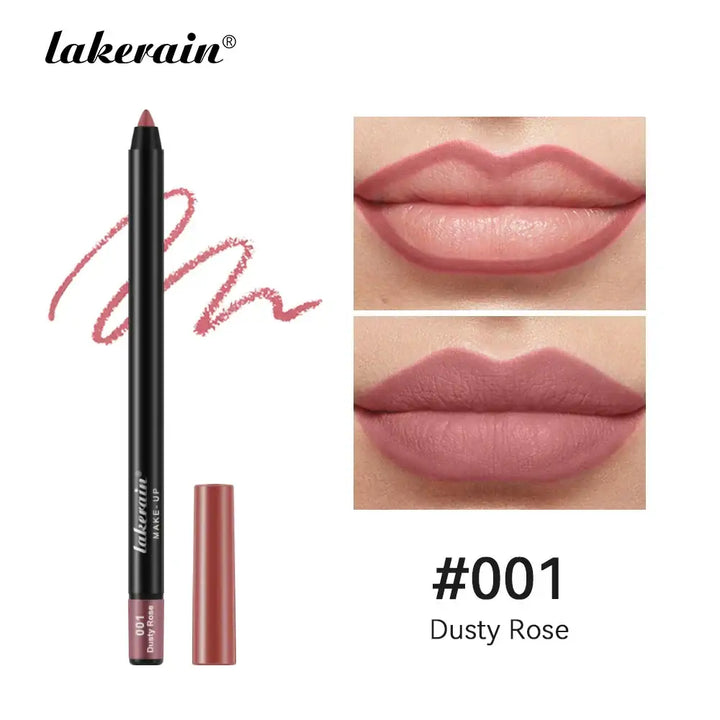 Rouge à Lèvres Longue Tenue - Waterproof & Hydratant 12 Teintes - Rose Poussiéreux