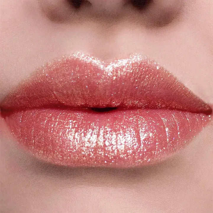 Rouge à Lèvres Métallique Longue Tenue - Rose Scintillant et Hydratant