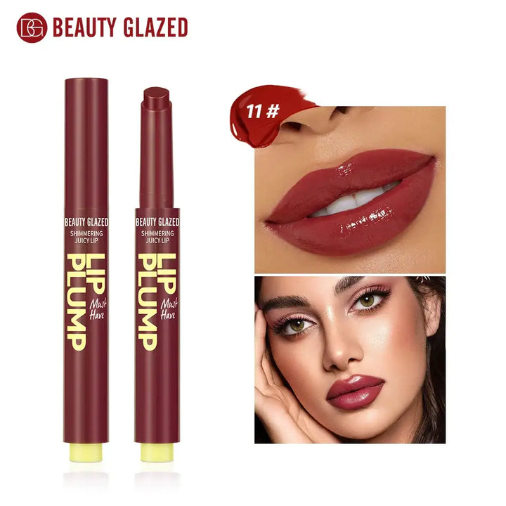 Rouge à Lèvres Scintillant Hydratant Beauty Glazed - Maquillage Femme Idée Cadeau - Bordeaux intense