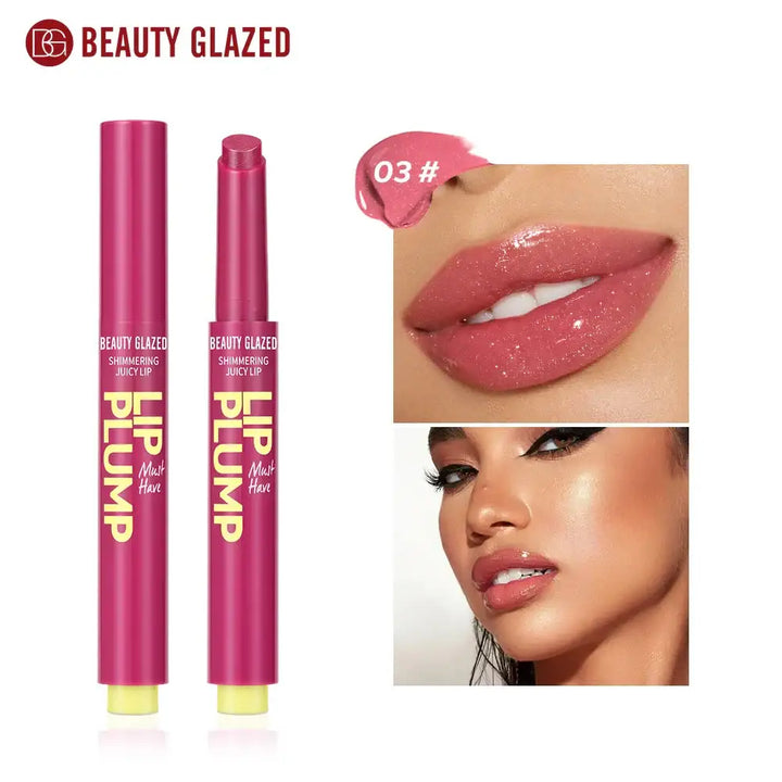 Rouge à Lèvres Scintillant Hydratant Beauty Glazed - Maquillage Femme Idée Cadeau - Rose bonbon