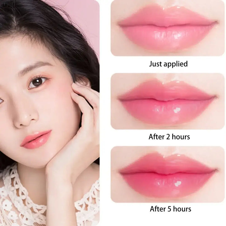 Rouge à Lèvres Transparent - Effet Gelée & Changement de Température