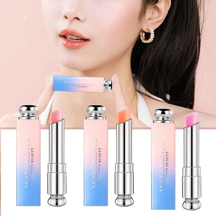 Rouge à Lèvres Transparent - Effet Gelée & Changement de Température