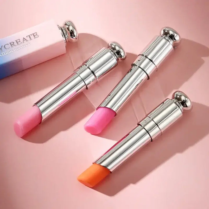 Rouge à Lèvres Transparent - Effet Gelée & Changement de Température - Kit de 3