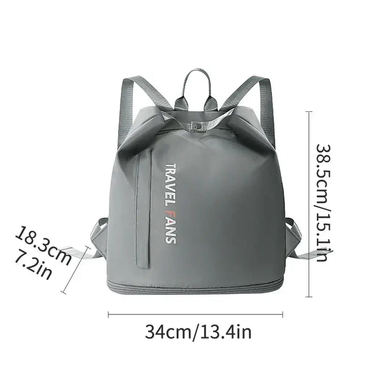 Sac à Dos Sport Étanche - Grande Capacité pour Natation et Entraînement - Gris