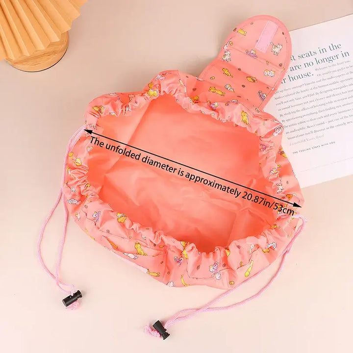 Sac de Maquillage Portable - Grande Capacité avec Cordon de Serrage