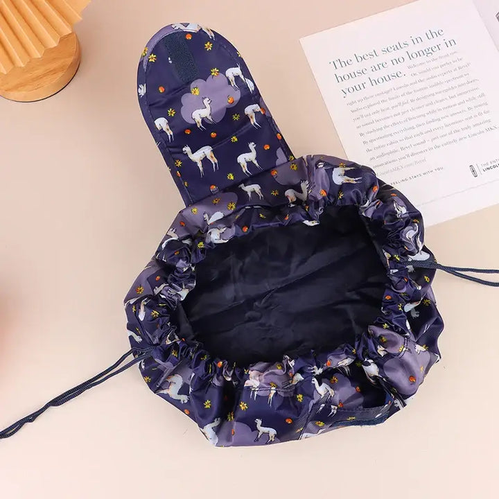 Sac de Maquillage Portable - Grande Capacité avec Cordon de Serrage
