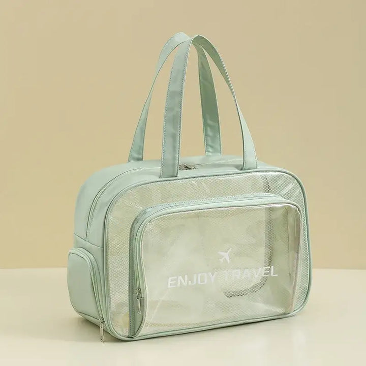 Sac de Plage en Maille - Compartiment Chaussures & Fermeture Éclair - Vert