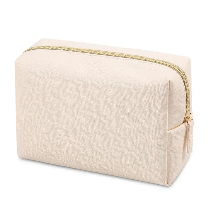 Sac de Rangement Voyage - Cuir PU Imperméable & Portable - Beige L