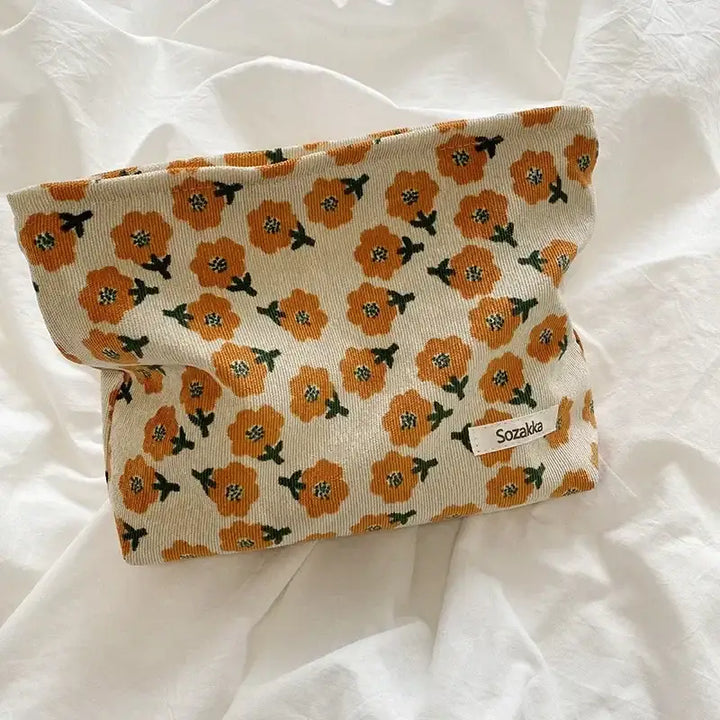 Sac de Toilette Grande Capacité - Trousse Floral Rétro & Pochette Maquillage - 26