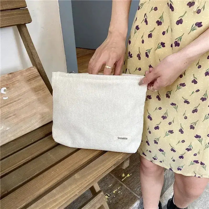Sac de Toilette Grande Capacité - Trousse Floral Rétro & Pochette Maquillage - 11