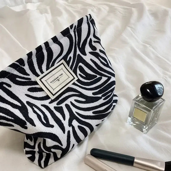 Sac de Toilette Grande Capacité - Trousse Floral Rétro & Pochette Maquillage - 24