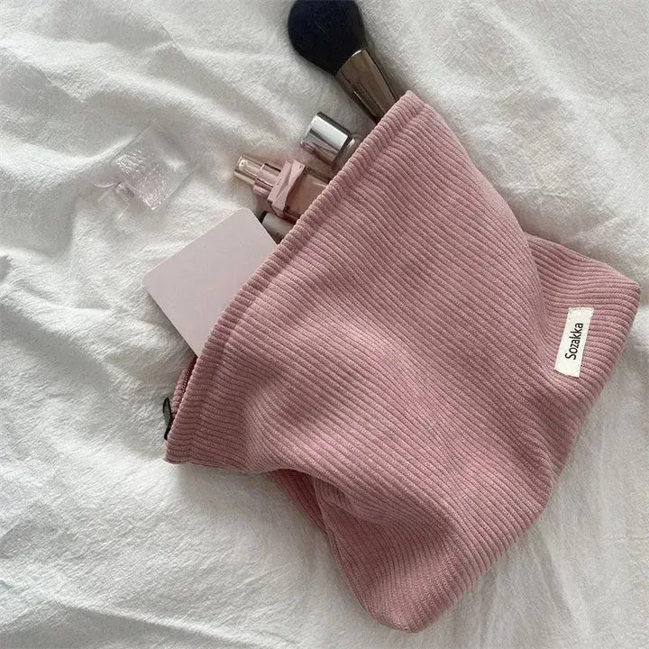 Sac de Toilette Grande Capacité - Trousse Floral Rétro & Pochette Maquillage - 2