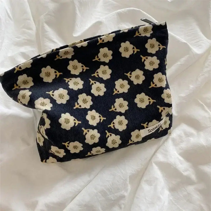 Sac de Toilette Grande Capacité - Trousse Floral Rétro & Pochette Maquillage - 25