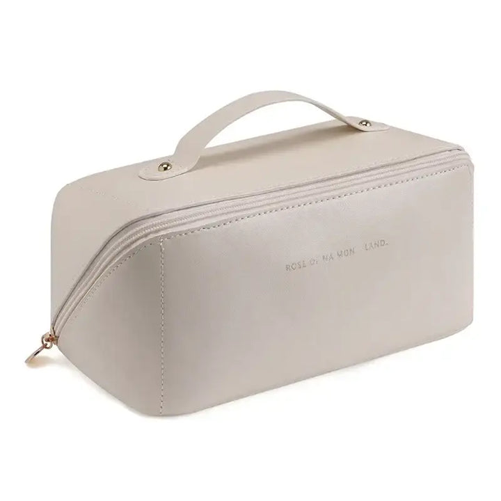 Sac de Voyage à Maquillage - Grande Capacité Étanche Multifonction Portable - Beige