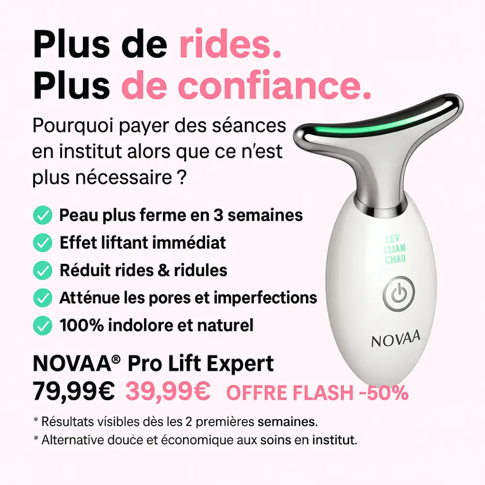 Sculpteur Facial Anti-Rides | Novaa® Pro Lift Expert - Novaa Produit test