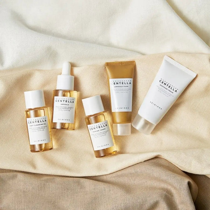 Skin1004 Kit de Voyage Centella: Nettoyage & Soin Anti-Stress – 6 pièces - Novaa skin care