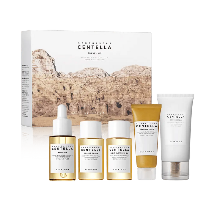 Skin1004 Kit de Voyage Centella: Nettoyage & Soin Anti-Stress – 6 pièces - Novaa skin care