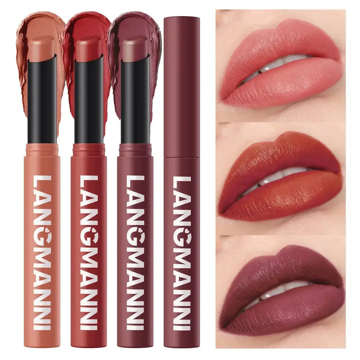 Stylo Rouge à Lèvres Waterproof Nude - Velours Longue Tenue 12 Couleurs