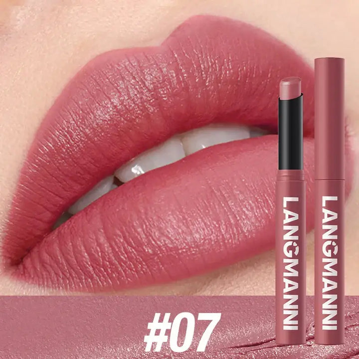 Stylo Rouge à Lèvres Waterproof Nude - Velours Longue Tenue 12 Couleurs