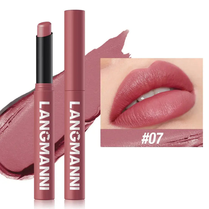 Stylo Rouge à Lèvres Waterproof Nude - Velours Longue Tenue 12 Couleurs - Nude chaud
