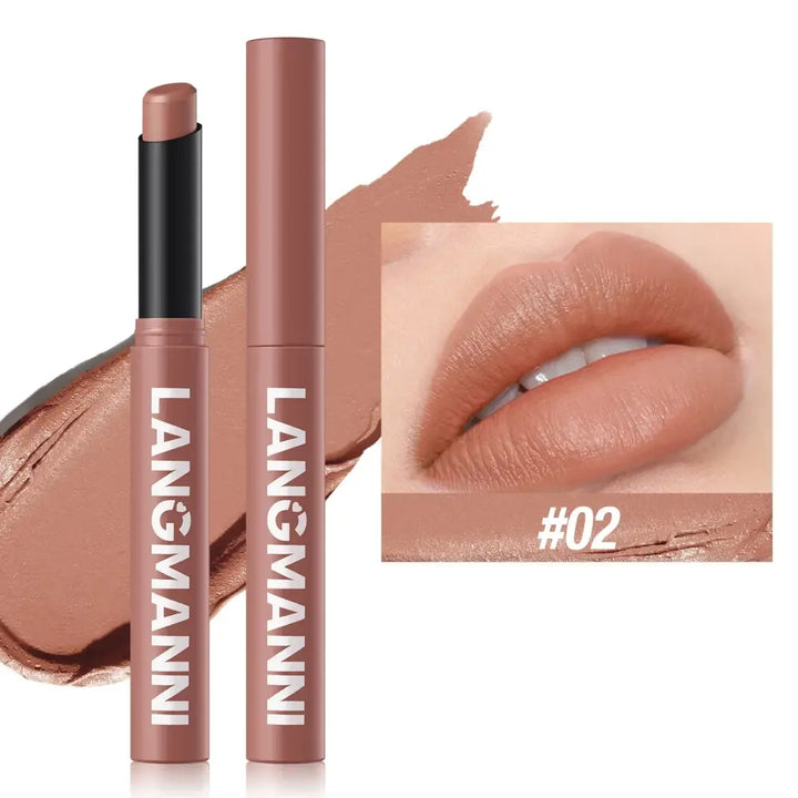 Stylo Rouge à Lèvres Waterproof Nude - Velours Longue Tenue 12 Couleurs - Nude sable