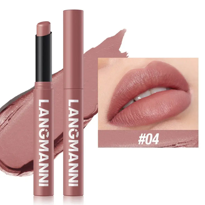 Stylo Rouge à Lèvres Waterproof Nude - Velours Longue Tenue 12 Couleurs - Nude rosé
