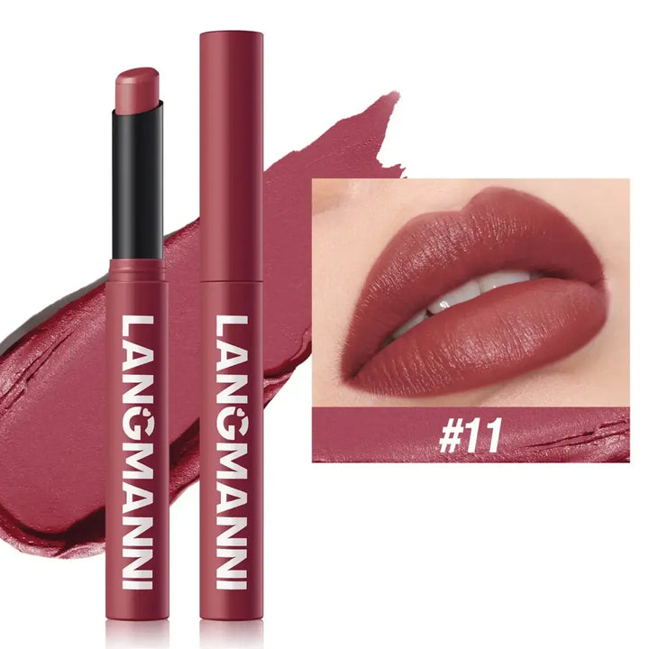 Stylo Rouge à Lèvres Waterproof Nude - Velours Longue Tenue 12 Couleurs - Rouge profond
