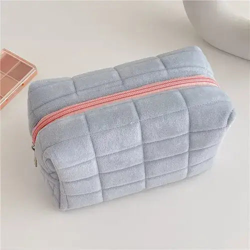 Trousse de Maquillage en Cuir - Grande Capacité Étanche & Multifonction Voyage