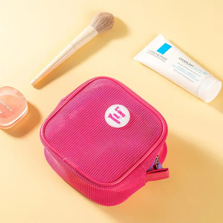 Trousse de Maquillage Étanche - Portable avec Fermeture Éclair