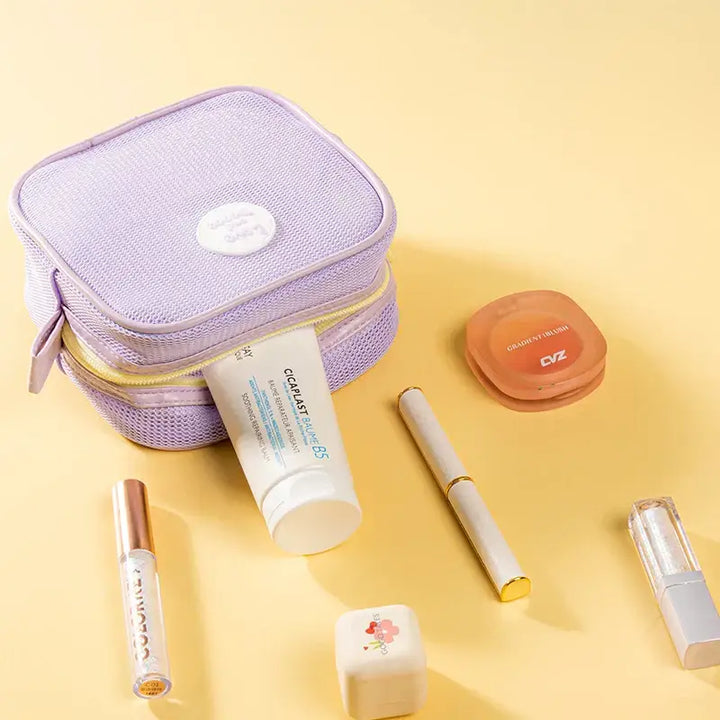 Trousse de Maquillage Étanche - Portable avec Fermeture Éclair
