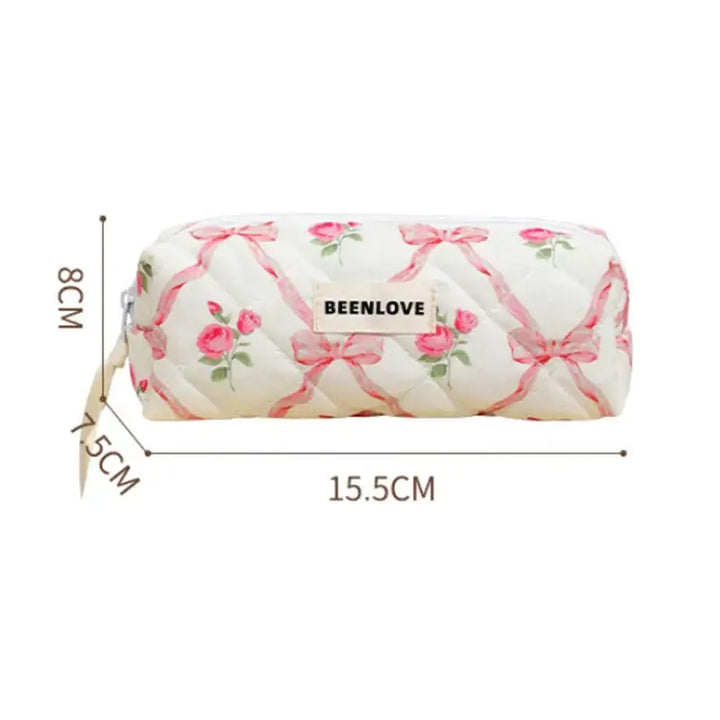 Trousse de Maquillage Femme - Grande Capacité & Portable pour Voyage - Rose - S