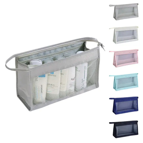 Trousse de Maquillage Grande Capacité - Maille Légère Séchage Rapide